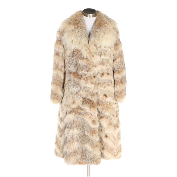 FOX FUR CONVERTIBLE LENGTH COAT - Picture 1 of 6